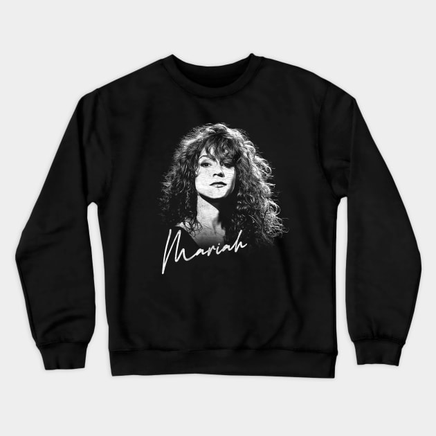 Mariah / 90s Vintage Aesthetic Design Crewneck Sweatshirt by DankFutura